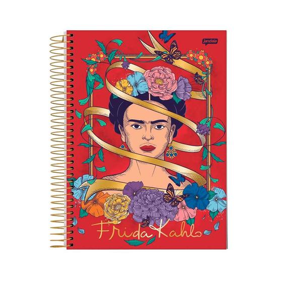 Imagem de Caderno Colegial 10x1 160 Fls C.D. Jandaia - Frida Kahlo 1