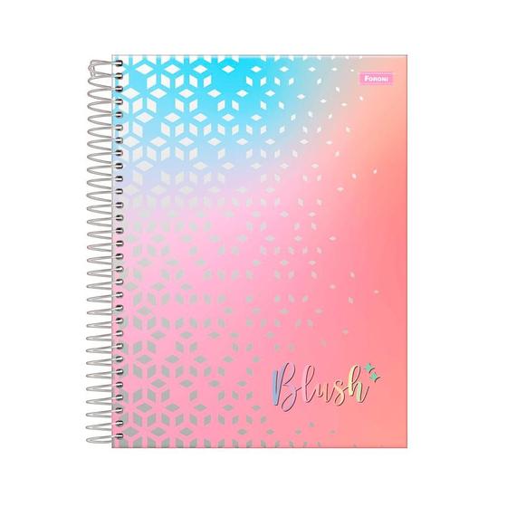 Imagem de Caderno Colegial 1x1 80 Fls C.D. Foroni - Blush Pauta Branca 1