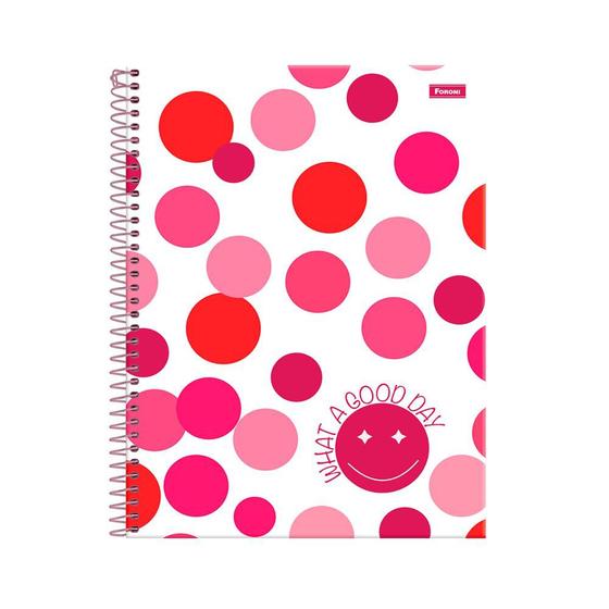 Imagem de Caderno Colegial 1x1 80 Fls C.D. Foroni - Pink Power 1