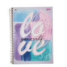 Imagem de Caderno colegial 80 folhas 1x1 love la creme