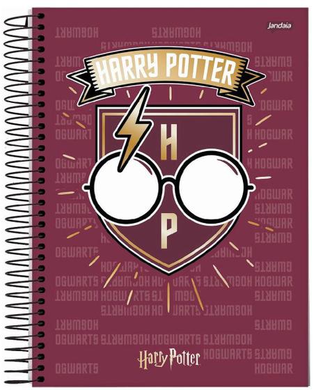 Imagem de Caderno Colegial Harry Potter Espiral Capa Dura 80 Folhas 1 Matéria