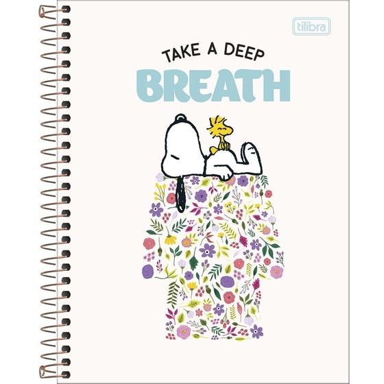 Imagem de Caderno Colegial Snoopy Breath - 160 Folhas - Tilibra