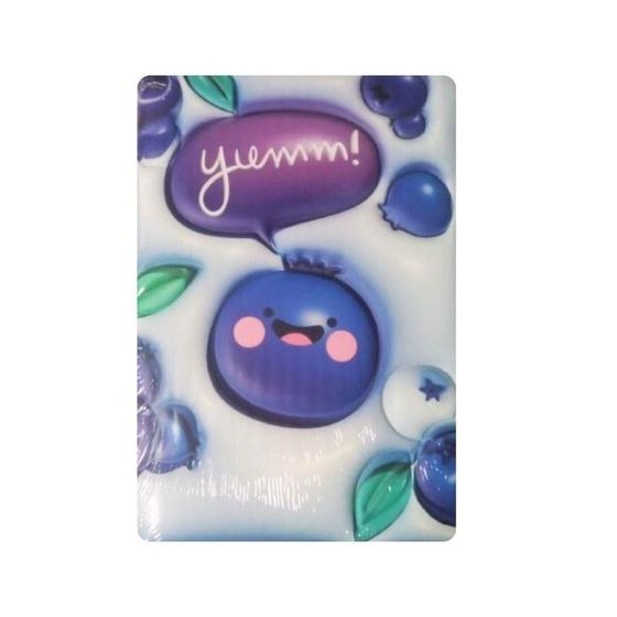 Imagem de Caderno Com Capa 3D Frutas Kawaii Premium 96 Folhas