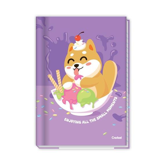 Imagem de Caderno Credeal 1/4 Cd Cost Linhas Lala Pets 80fl