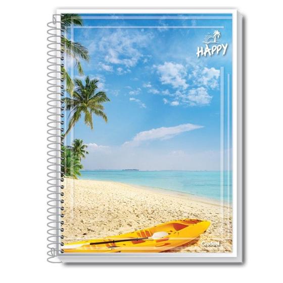 Imagem de Caderno Credeal 1/4 Cd esp Happy Linhas 96fl