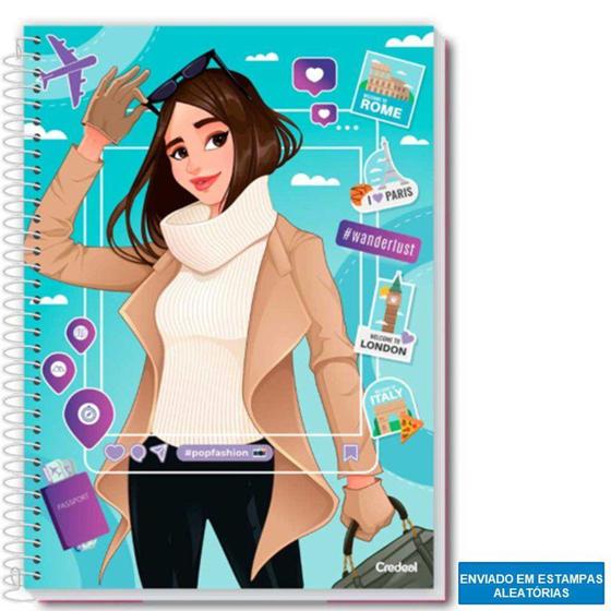 Imagem de Caderno Credeal Univ 1m Pop Fashion 96fl