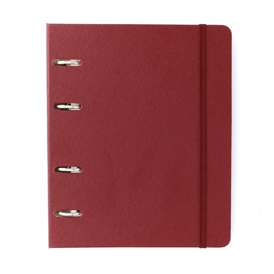 Imagem de Caderno Criativo Argolado Cicero Office Duo Classica Vermelho Quente Pautado Pontado A5