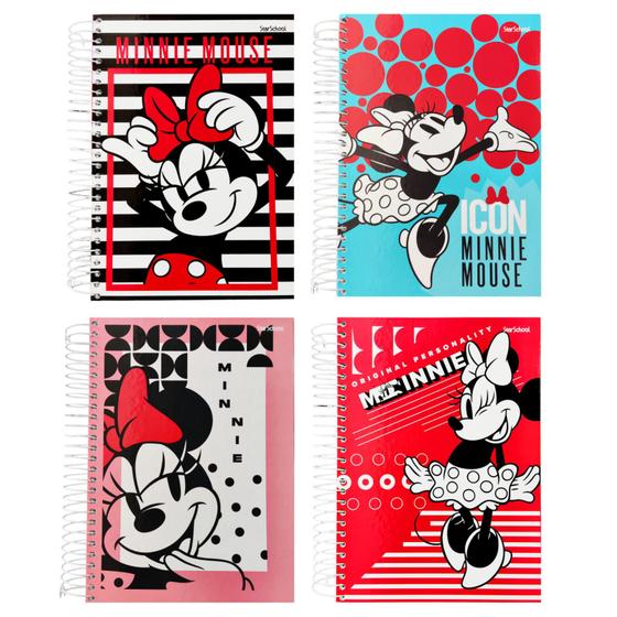 caderno da minnie 10 matérias capa dura 160 folhas - jandaia - Caderno ...