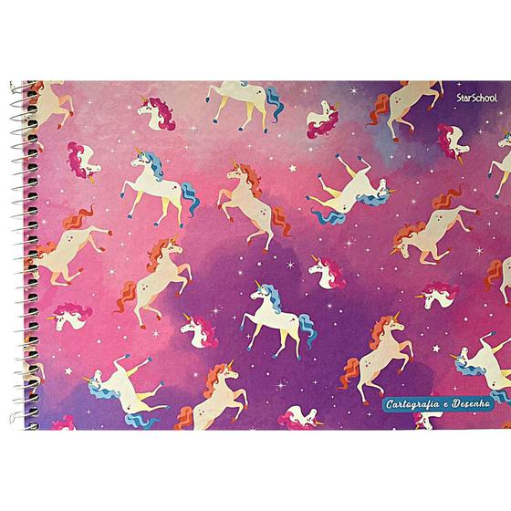 Caderno de Cartografia e Desenho Unicórnio/Raposa - Jandaia Menor preço em Caderno de Cartografia e Desenho Unicórnio/Raposa - Jandaia