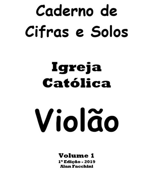 Imagem de Caderno De Cifras e Melodias De Canções Católicas Volume 1