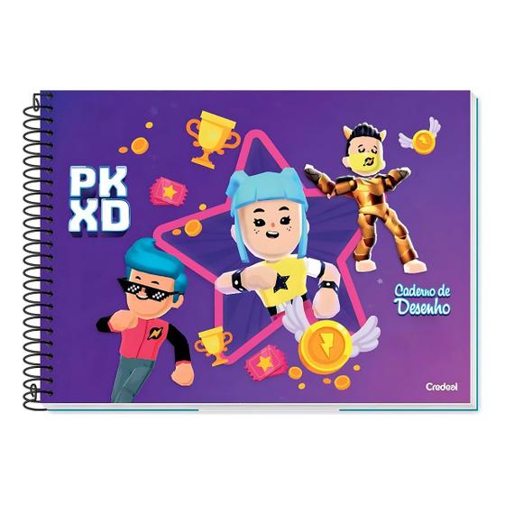 Imagem de Caderno De Desenho Credeal - Pk Xd Roxo - 80 Folhas