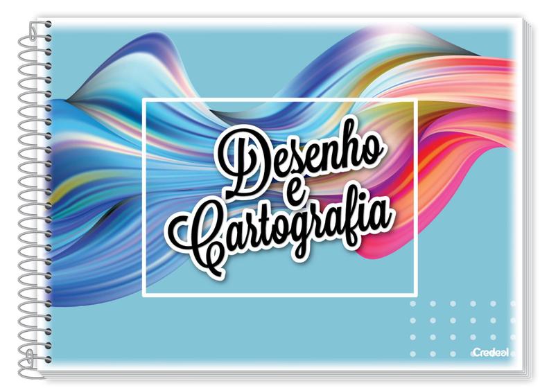 Caderno de Desenho e Cartografia 96 folhas Espiral Capa Dura Credeal Menor preço em Caderno de Desenho e Cartografia 96 folhas Espiral Capa Dura Credeal