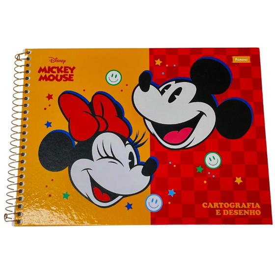 Imagem de Caderno de Desenho e Cartografia Mickey - Foroni