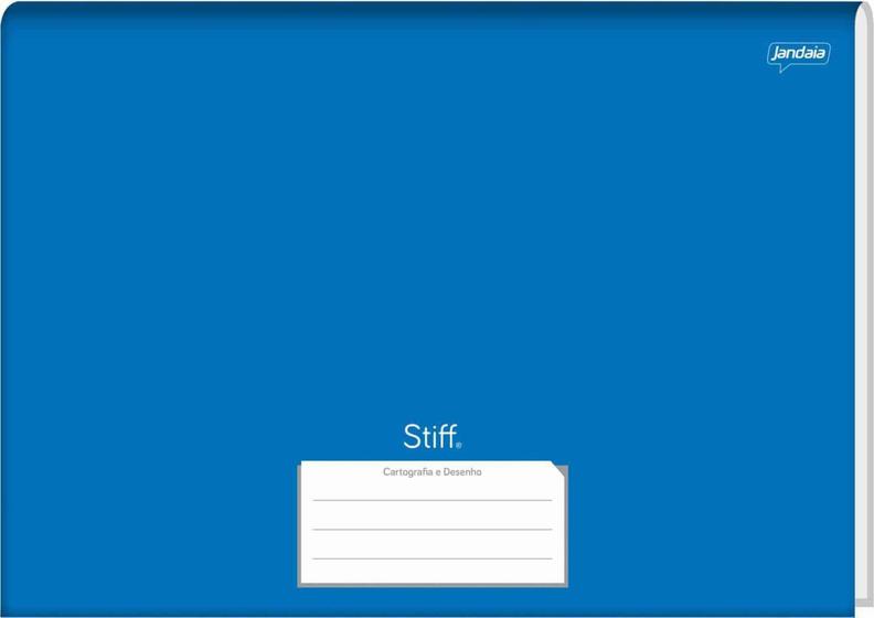 Imagem de Caderno de desenho Jandaia stiff brochura vertical azul