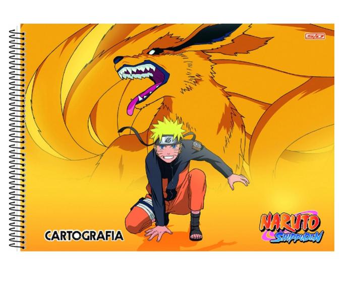 Imagem de Caderno de Desenho Naruto Shippuden Animes 60 Folhas Capa Dura Espiral