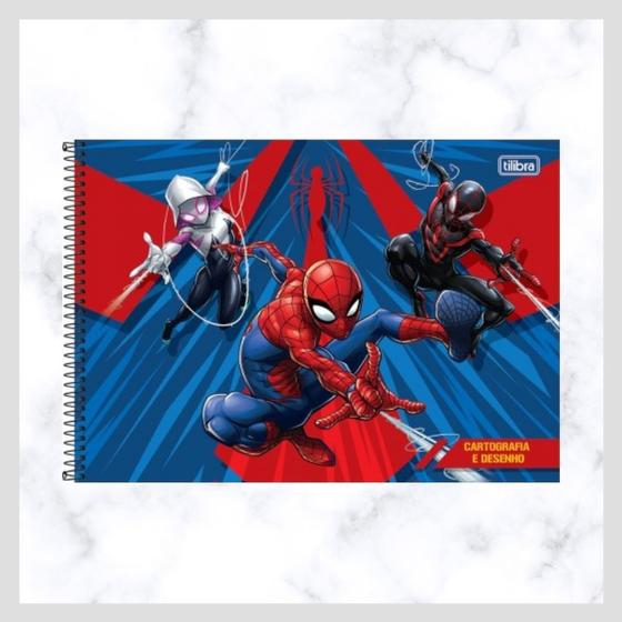 Caderno de Desenho TILIBRA Homem Aranha - Caderno de Desenho - Magazine ...