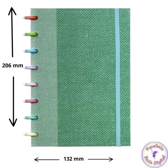 Imagem de Caderno de Disco médio Interponte 132x206mm com 3 Divisórias