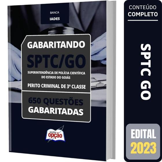 Imagem de Caderno De es Sptc-Go - Perito Criminal De 3 Classe