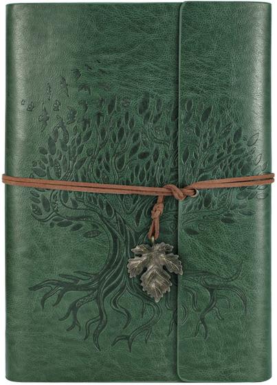 Imagem de Caderno de jornal Billtigif PU Leather A5 160 páginas verde