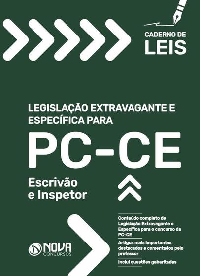 Imagem de Caderno de Leis PC-CE - Escrivão e Inspetor