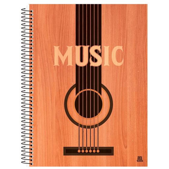 Imagem de Caderno de música Animativa 200x275mm 80 folhas