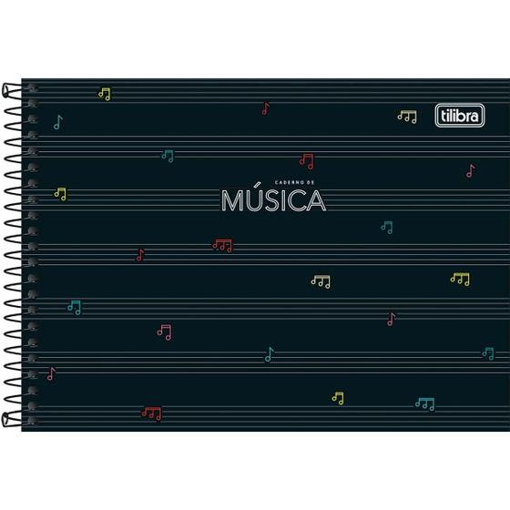 Imagem de Caderno de música Tilibra pequeno 205x149mm 80 folhas