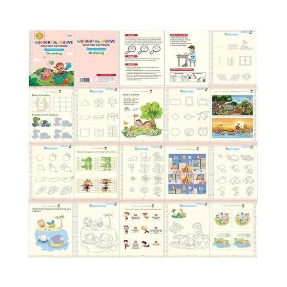 Hopk Caderno De Prática De Caligrafia Infantil Com Limpeza Gratuita ...