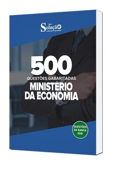 Imagem de Caderno de Questões Ministério da Economia - 500 Questões Gabaritadas