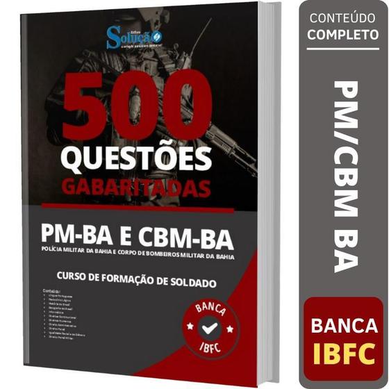 Imagem de Caderno De Questões Pm Ba E Cbm Ba - Soldado