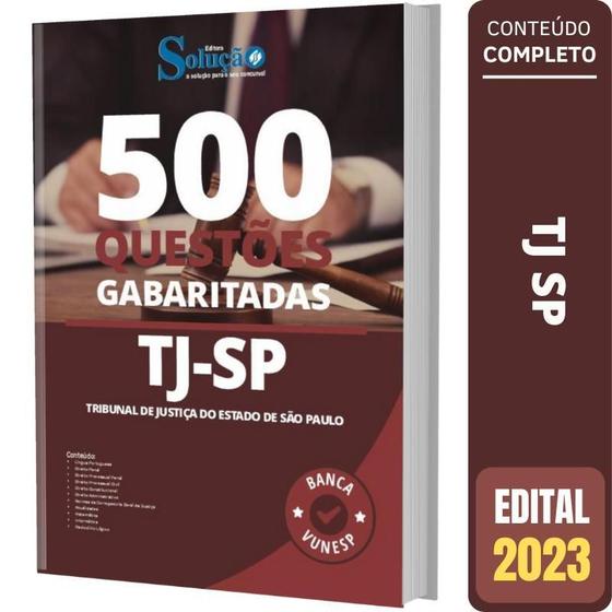 Imagem de Caderno De Questões Tj-Sp - Questões Gabaritadas