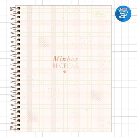 Imagem de Caderno de Receitas Tilibra 80 Folhas papel Creme 90g/m²