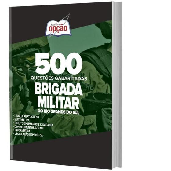 Imagem de Caderno De Testes Brigada Militar Rs - Rio Grande Do Sul