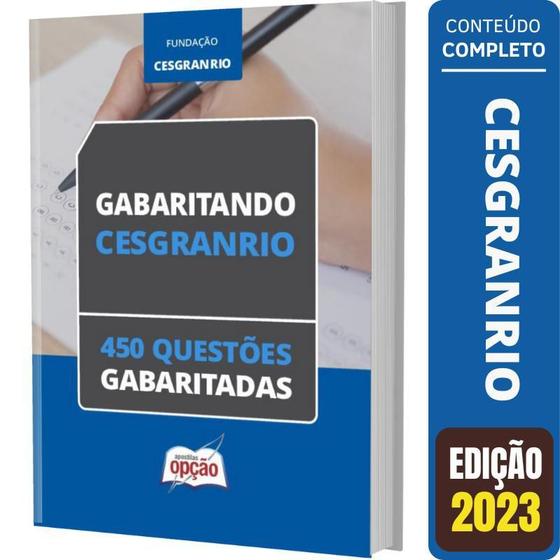 Imagem de Caderno De Testes Cesgranrio - Questões Gabaritadas