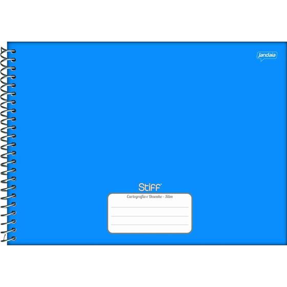 Imagem de Caderno Desenho Azul Esp.Cd.48Fls Slim Stiff