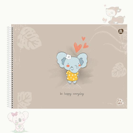 Imagem de Caderno Desenho Capa Dura 27,5x20cm Com 60fls So Cute