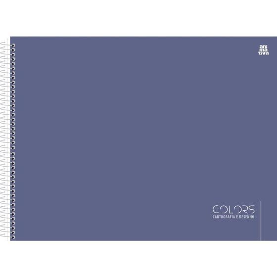 Imagem de Caderno Desenho UNIV Capa Dura Colors Preto 60F PCT com 05