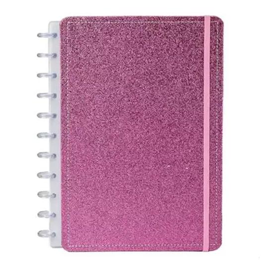 Imagem de Caderno disko m glitter rosa   dk22c224