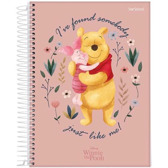 Imagem de Caderno Disney Pooh Espiral 1/4 Capa Dura 80 Folhas  StarSchool