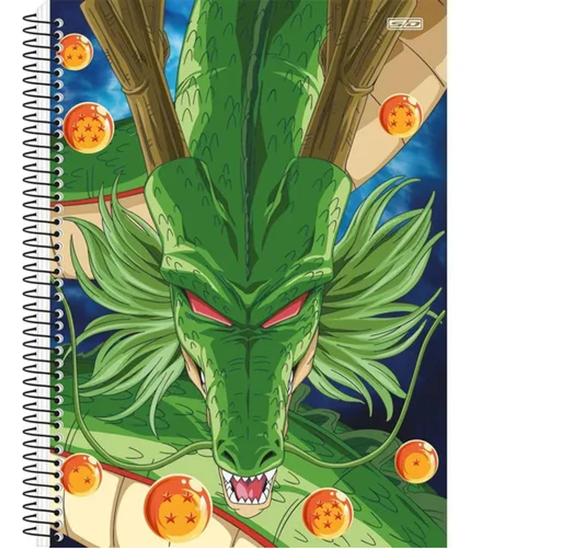 Imagem de Caderno Dragon Ball Capa Shenlong Espiral Universitário 10 Matérias 160fls