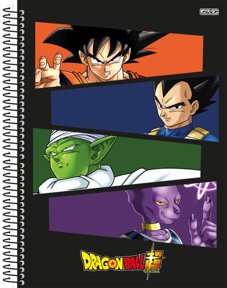 Imagem de Caderno Dragon Ball Super Escolar Capa Dura 10 Matérias