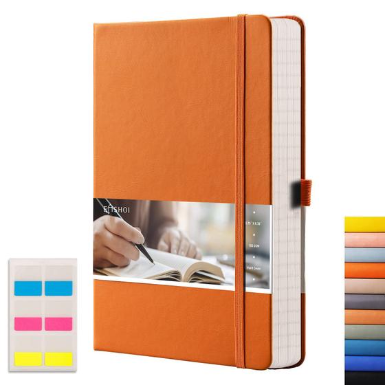 Imagem de Caderno EMSHOI Lined Journal 256 páginas A5 capa dura laranja