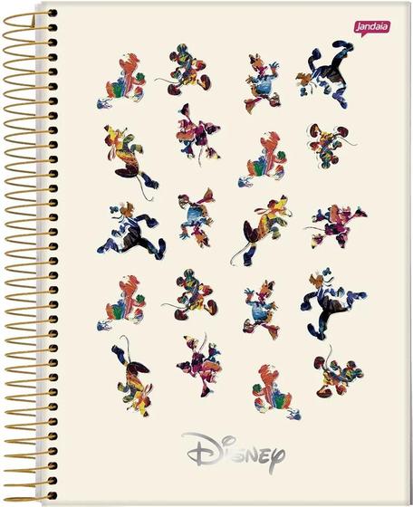 Imagem de Caderno Escolar 1 Matéria 80fl Disney Mickey Jandaia Adesivo