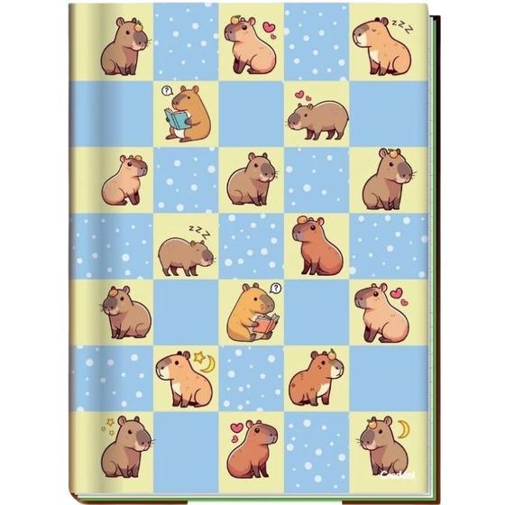 Imagem de Caderno Escolar Capa Dura 1/4 Brochura 80 Folhas Capivara Credeal