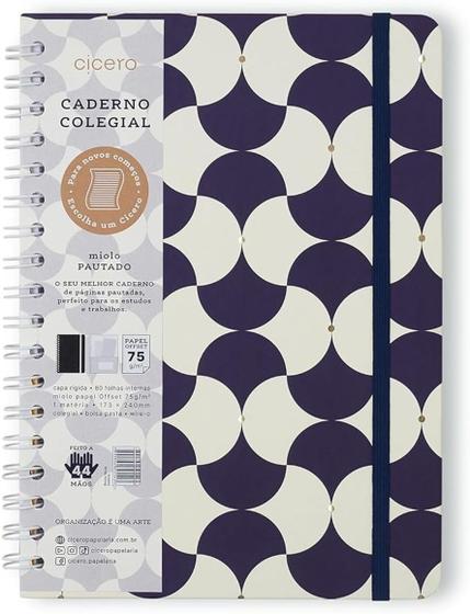 Imagem de Caderno Esp Bossa Nova Pautado 17x24 Boemia