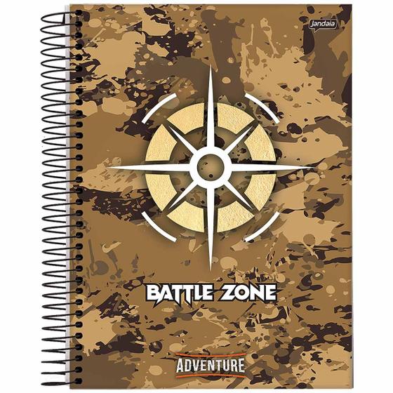 Imagem de Caderno espiral 1/4 capa dura 80 fls Adventure Jandaia