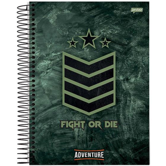 Imagem de Caderno espiral 1/4 capa dura 80 fls Adventure Jandaia