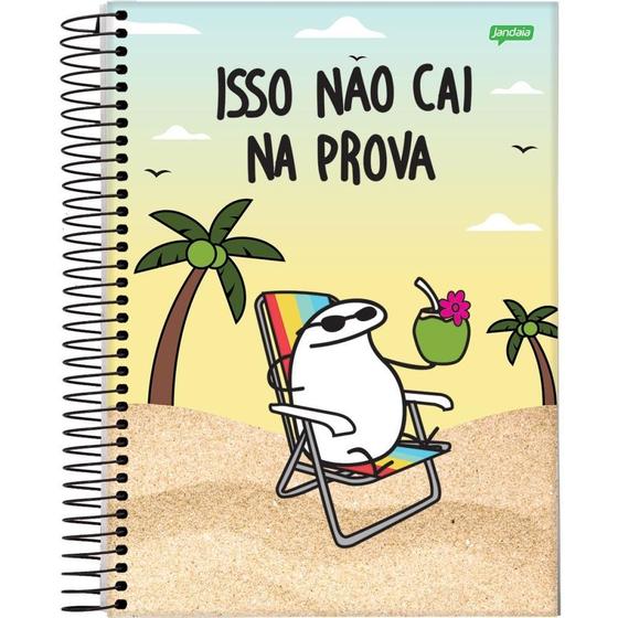 Imagem de Caderno Espiral 1/4 Capa Dura FLORK 80FLS.