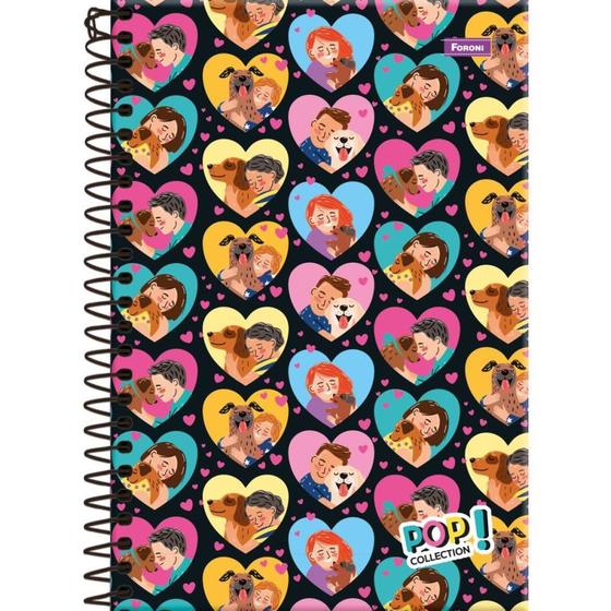 Imagem de Caderno Espiral 1/4 Capa Dura POP Collection 80FLS.