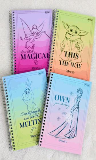 Imagem de Caderno espiral 1/4 cd 80fls  disney 100th fsc   jandaia   75149 24