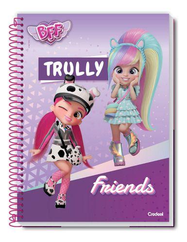 Imagem de Caderno Espiral 80 Fls 1 Matéria Bff Trully Friends Credeal